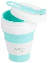 NC4103 SILIKONINIS SULANKSTAMAS TAURĖLIS 355 ml MINT NILS CAMP