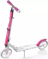 Aliuminis paspirtukas RAVEN DOTS Baltas su dideliais 20 cm. ratais