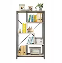 Rebiko Industrinė atvira stovinti knygų spinta 8 lentynos metalinis rėmas 132 cm