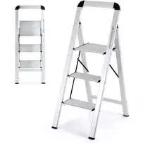 Promotions Kopėčios, Aliuminis, 62,2x44,5x109,2 cm, Sidabrinės spalvos