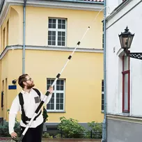 Promotions Aukšto slėgio plovimo purškimo lazda, 137,2x4,5 ft, Sidabrinė
