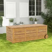Promotions Lauko terasos dėžė, medinė, 127x49.5x44.5 cm, natūrali