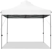Promotions Sulankstomas palapinės stogelis, 300D Oksfordo audinys ir plienas, 305x305x305 cm, baltas