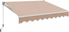 Promotions Ištraukiama terasos saulės markizė, 243,8x198,1 cm, smėlio spalvos