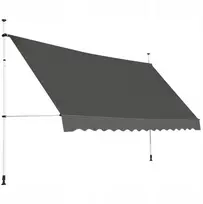 Promotions Balkono markizė, 395x120 cm, Pilka