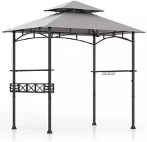 Promotions BBQ kepsninės pavėsinė, 242x153x250 cm, pilka