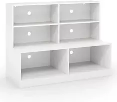 TV staliukas Promotions Bateliai spintelė su suoliuku, 120x50x90 cm, balta