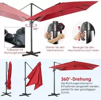 Promotions Sodo skėtis, 300x300x273 cm, Rudas