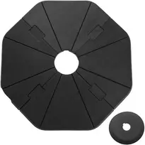 Promotions Skėčio pagrindo stovėklas, 116.8x109.2x7.6 cm, juodas
