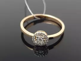 Best Diamonds Auksinis žiedas su briliantais