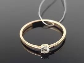Best Diamonds Auksinis žiedas su briliantu