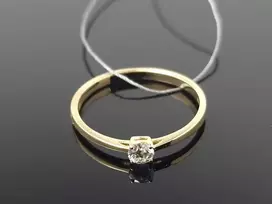 Best Diamonds Geltono aukso žiedas su briliantu