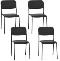 Promotions Valgomojo kėdžių komplektas, 4 vnt., 48,3x44,5x81,3 cm, balta