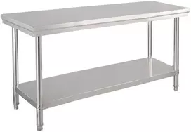 Promotions Virtuvės stalas, 92x61x90 cm, nerūdijančio plieno