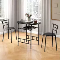 Promotions Valgomojo stalas su kėdėmis, 80x53x74 cm, natūralios spalvos