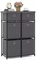 Promotions Komoda, 86x28x84 cm, Juoda, Ruda, Pilka