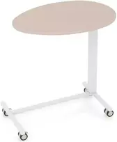 Promotions Mobilus stovimas rašomasis stalas, 76x50x74-108 cm, rožinė ir balta