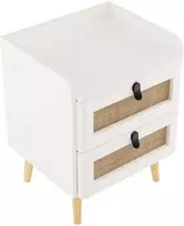 Promotions Šoninis staliukas, 44.5x39.4x57.2 cm, balta natūrali