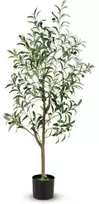 Promotions Dirbtinė alyvmedžio šaka, 130 cm, žalia ir balta