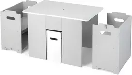 Promotions Vaikiškas stalas ir kėdžių komplektas, 69.9x44.5x47 cm, pilkas