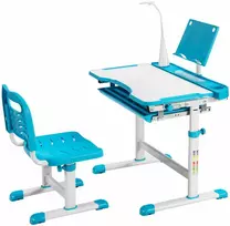Promotions Vaikų mokymosi stalo ir kėdės rinkinys, 71.1x52.1x52.1-78.7 cm, mėlynas