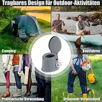Promotions Lauko tualetas, 41x49x34 cm, pilkas