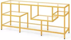 Promotions TV konsolės staliukas, 147,3x40,6x62,2 cm, auksinis