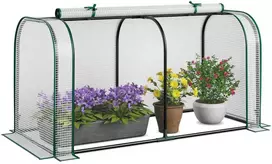 Promotions Mini tunelio šiltnamis, 118x55x60 cm, žalia balta