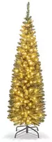 Promotions Dirbtinė Kalėdų eglutė, 150 cm, žalia, šiltai balti žiburiai