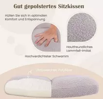 Promotions Sukamasis darbo kėdė, 73.7x68.6x80-87.6 cm, smėlio spalvos
