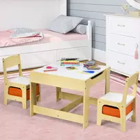 Promotions Vaikų veiklos stalas ir kėdžių komplektas, 62x62x48 cm, pilka