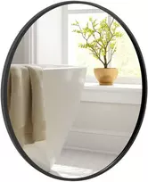 Promotions Vonios veidrodis, 61 cm skersmuo, juodas