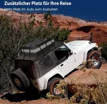 Promotions Automobilio stogo bagažinė, 112x86x43 cm, oranžinė