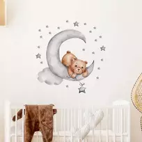 Room Decor KAMBARIO Dekoras SIPO-WS63037 SIENOS LIPDUKAS MEŠKIUKAS GULINTIS ANT MĖNULIO