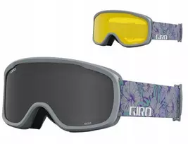 Giro Giro akiniai žieminiai GIRO MOXIE Pilkas BOTANICAL (stiklas ULTRA Juodas + Geltonas 77% S1) (NAUJI 2023/2024)