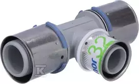 Kan Therm Uponor S-PRESS PLUS TEE Raudonas PPSU 40-32-40