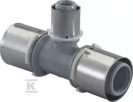 Uponor S-PRESS TEE RAUDONAS PPSU 50-40-50