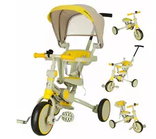 Triratukas Trike Fix 6in1, geltonas