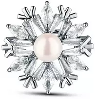 Jwl Luxury Pearls Žavinga snaigės sagė su perlu JL0874