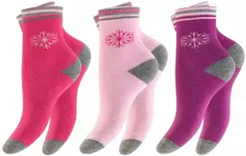 Žieminės kojinės mergaitėms Footstar 59987, 3 poros