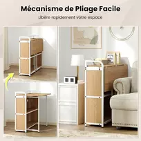 Promotions Sulankstomas rašomasis stalas ir kėdė, 90x55x83 cm, rudos spalvos