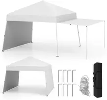 Promotions Iškilimo palapinė su stogu, 426.7x280.4x252.9 cm, balta