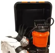 Sydvesta 400 W rangovo siurblio komplektas SPT 400 R/W su 15 metrų žarna, pristatomas dėžėje