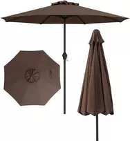 Promotions Lauko skėtis, 259.1x259.1x225.6 cm, rudas