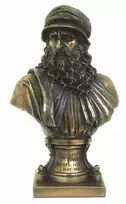 Italfama Leonardo da Vinčio biustas. Aukštis 24cm.