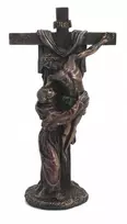 Italfama Nukryžiuotas Jėzus su Šv. Pranciškumi. Išmatavimai: 16x9x29cm.