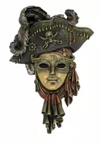 Italfama Venecijos kaukė „Piratas". Išmatavimai: 20x30cm.