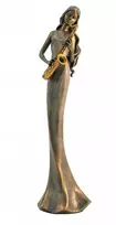 Italfama Dama su saksofonu. Aukštis: 34cm.