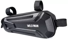 WILDMAN kelioninis krepšys po dviračio rėmu su užtrauktuku 1,8L XT9 juodas