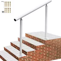 Lauko laiptų turėklas, Reguliuojamas, Aliuminis, 75 kg, Sauga, Įveikimas